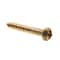 Prime-Line Wood Screw, Round Head, Phillips Drive No. 6 X 1in Solid Brass 25PK 9207461 - alternate 1